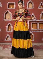 Viscose Rayon Multi Navratri Wear Embroidery Work Readymade Lehenga Choli